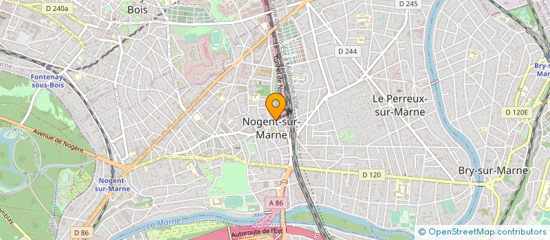 localisation de l'entreprise SYND.COPR. DU 12 RUE DE COULMIERS à NOGENT-SUR-MARNE