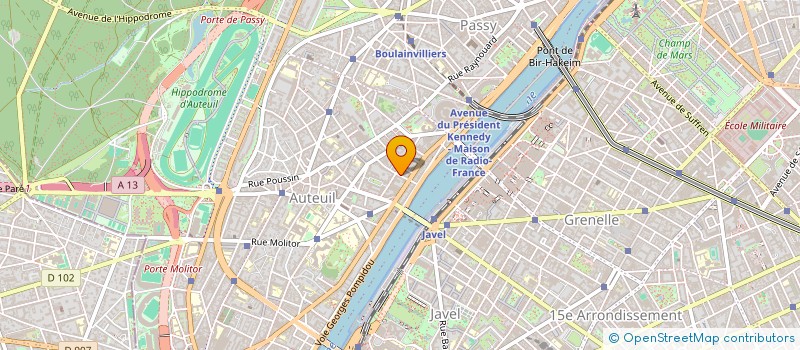 localisation de l'entreprise SYND.COPR. DU 12 RUE DEGAS PARIS 16 REP  PARIS