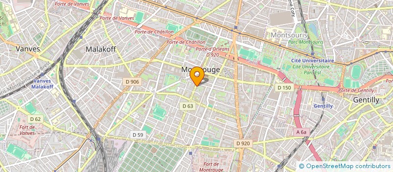 localisation de l'entreprise SYND COPR DU 12 RUE DU POITOU 92 MONTRO  MONTROUGE