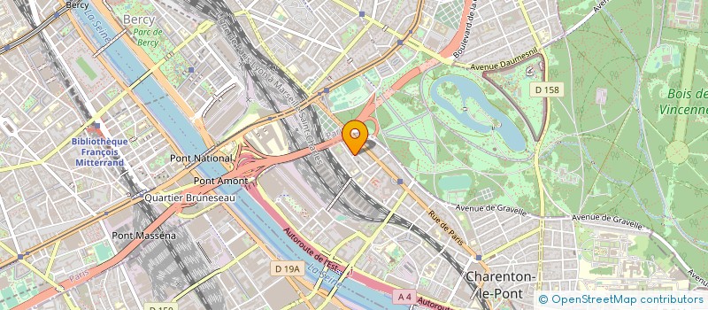 localisation de l'entreprise SYND.COPR. DU 12 RUE FELIX LANGLAIS  CHARENTON-LE-PONT