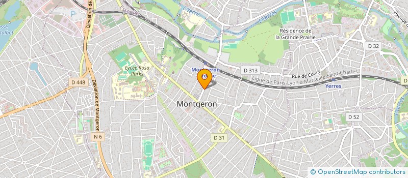 localisation de l'entreprise SYND.COPR. DU 12 RUE LECLERC 91 MONTGERO à MONTGERON