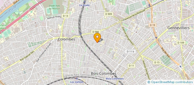 localisation de l'entreprise SYND.COPR. DU 12 RUE MANOURY 92 BOIS COL  COLOMBES