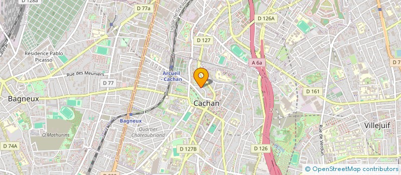 localisation de l'entreprise SYND.COPR. DU 12 RUE RASPAIL à CACHAN