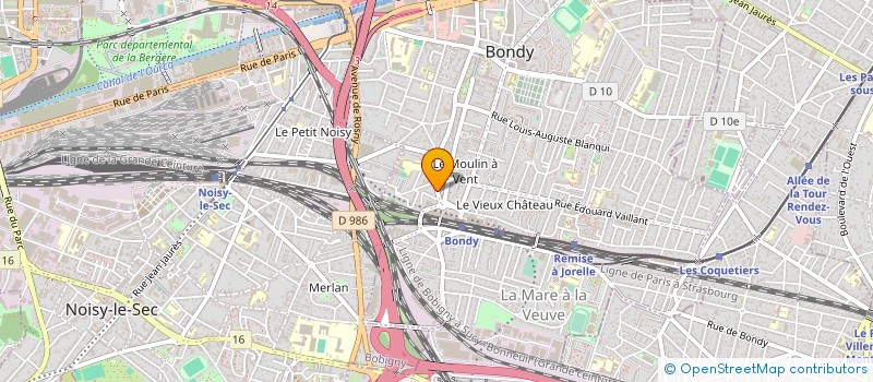 localisation de l'entreprise SYND.COPR. DU 123 AV. CARNOT 93 BONDY RE  BONDY