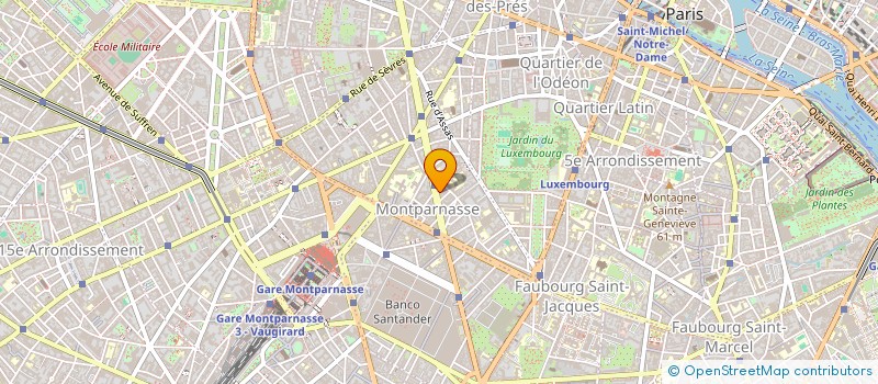 localisation de l'entreprise SYND.COPR. DU 129 BD RASPAIL    75006 PA  PARIS