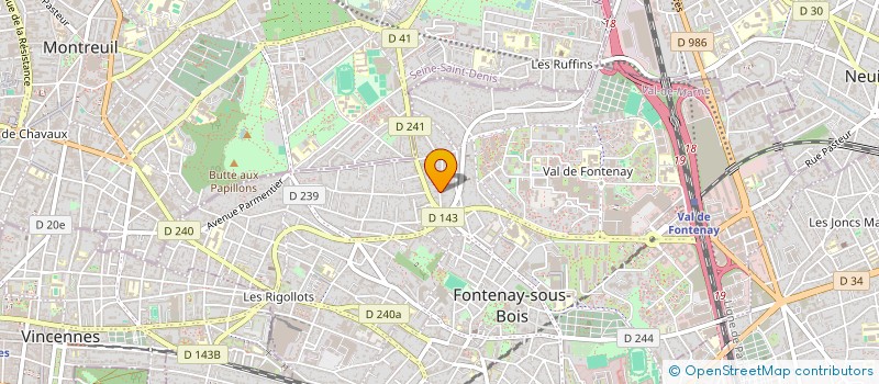 localisation de l'entreprise SYND.COPR. DU 13-15 RUE FABRE D'EGLANT à FONTENAY-SOUS-BOIS