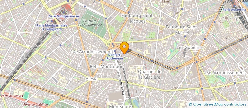 localisation de l'entreprise SYND COPR DU 13 19 RUE DE LA    TOMBE IS  PARIS