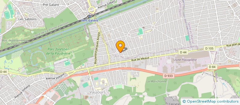 localisation de l'entreprise SYND COPR DU 13 ALLEE THEOPHILE BINET 93 à TREMBLAY-EN-FRANCE