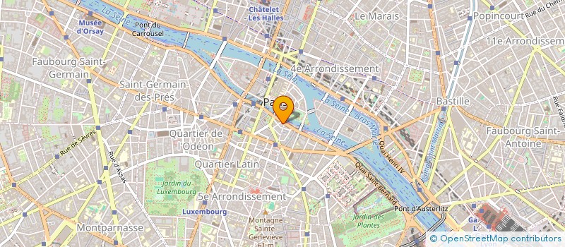 localisation de l'entreprise SYND.COPR. DU 13 QUAI MONTEBELLO PARIS 5  PARIS