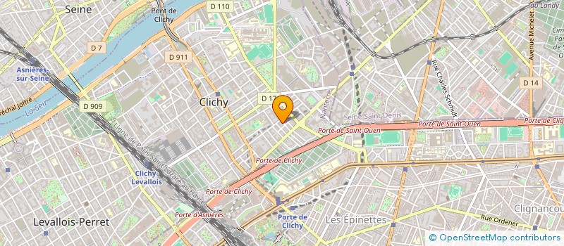 localisation de l'entreprise SYND COPR DU 13 RUE D'ALSACE à CLICHY