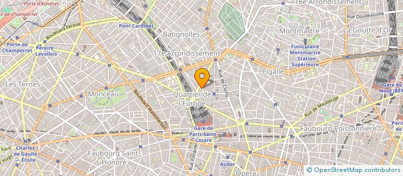localisation de l'entreprise SYND.COPR. DU 13 RUE DE TURIN   75008 PA  PARIS