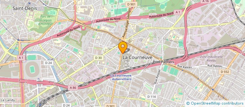 localisation de l'entreprise SYND.COPR. DU 13 RUE DE VALMY 94 CHARENT à LA COURNEUVE