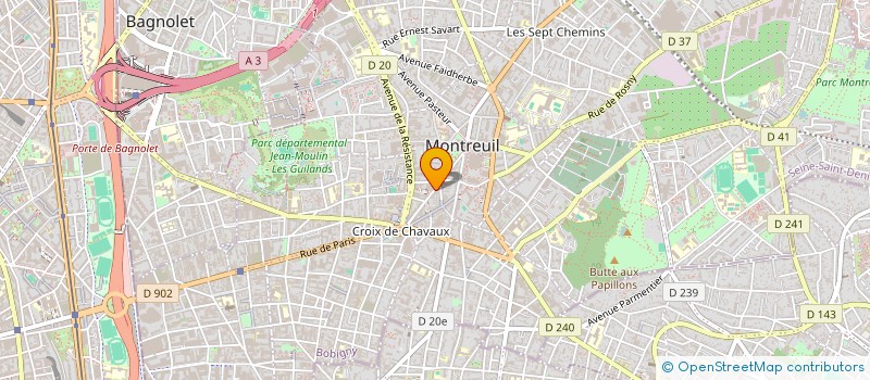 localisation de l'entreprise SYND.COPR. DU 13 RUE MARCELIN BERTHELO à MONTREUIL