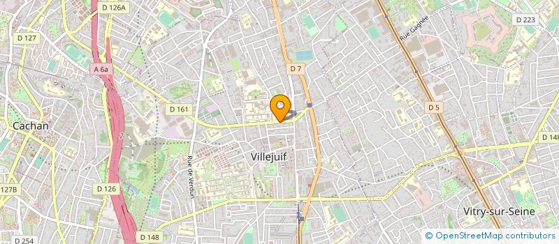 localisation de l'entreprise SYND.COPR. DU 13 RUE P V        COUTURIE à VILLEJUIF