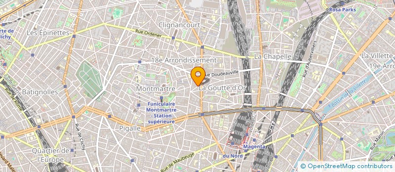 localisation de l'entreprise SYND.COPR. DU 13 RUE POULET     75018 PA  PARIS