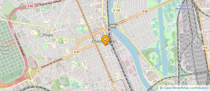 localisation de l'entreprise SYND.COPR. DU 13 RUE WALDECK ROUSSEAU à CHOISY-LE-ROI
