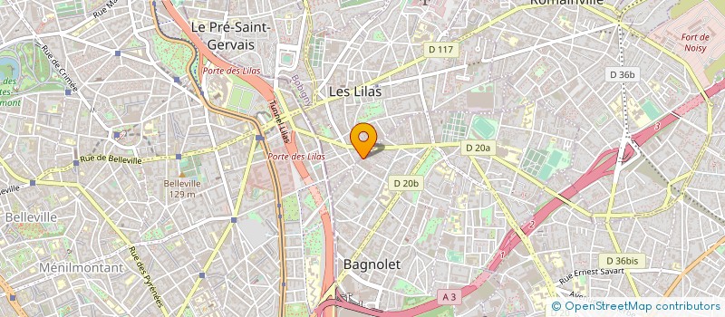 localisation de l'entreprise SYND COPR DU 136 RUE DE NOISY LE SEC à BAGNOLET