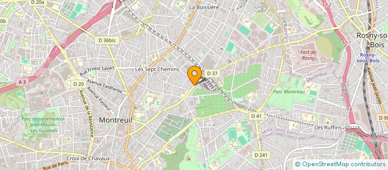 localisation de l'entreprise SYND COPR DU 139B RUE DE ROSNY à MONTREUIL