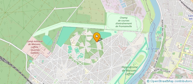 localisation de l'entreprise SYND.COPR. DU 14-16 AV. MASSENA 78 MAISO  MAISONS-LAFFITTE