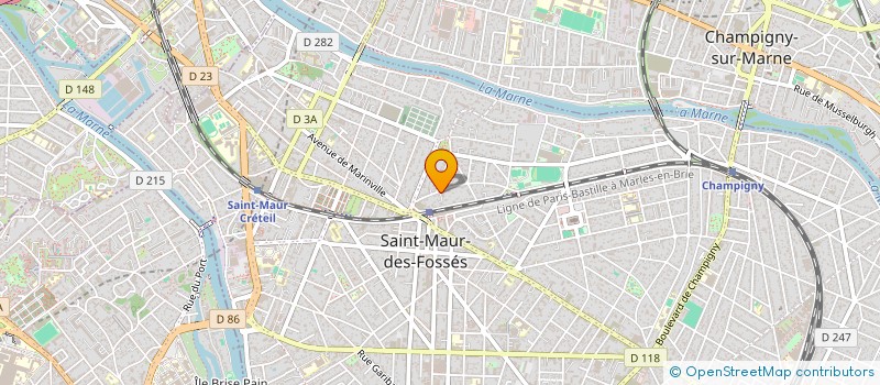 localisation de l'entreprise SYND.COPR. DU 14 AV DE LA TOURELLE 94 ST à SAINT-MAUR-DES-FOSSES