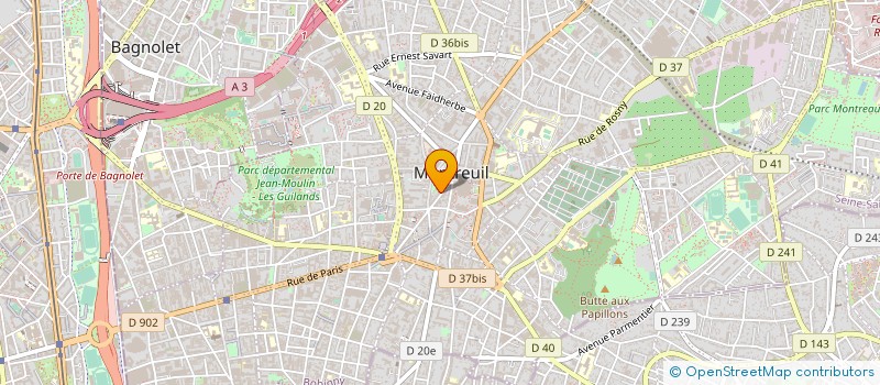 localisation de l'entreprise SYND.COPR. DU 14 BD HENRI BARBUSSE à MONTREUIL