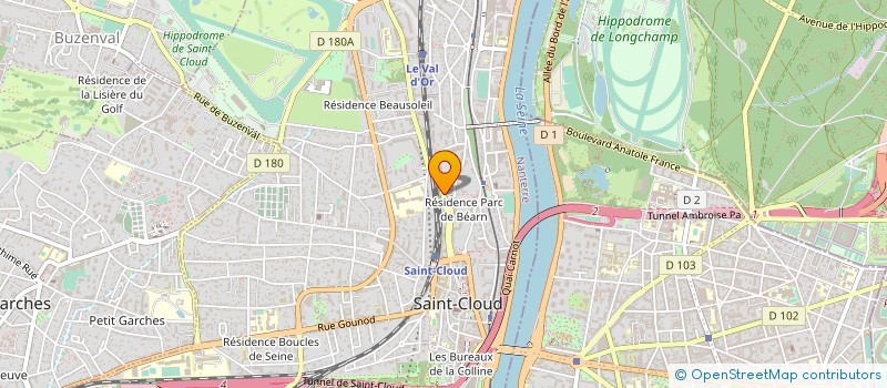 localisation de l'entreprise SYND COPR DU 14 BIS RUE DU CALVAIRE à SAINT-CLOUD