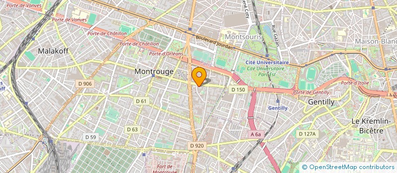 localisation de l'entreprise SYND COPR DU 14 RUE BARBES 92   MONTROUG  MONTROUGE