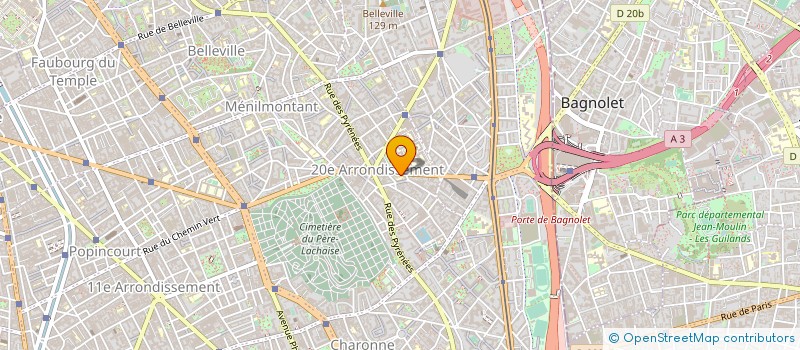 localisation de l'entreprise SYND COPR DU 14 RUE BELGRAND 75020 PARIS  PARIS