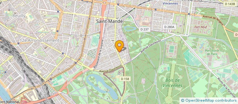 localisation de l'entreprise SYND.COPR. DU 14 RUE BRIERE DE  BOISMONT à SAINT-MANDE