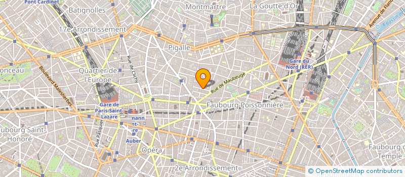 localisation de l'entreprise SYND.COPR. DU 14 RUE CHORON     PARIS 9  PARIS