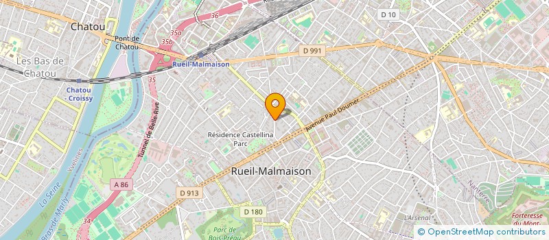 localisation de l'entreprise SYND.COPR. DU 14 RUE D'ESTIENNE D'ORVES à RUEIL-MALMAISON