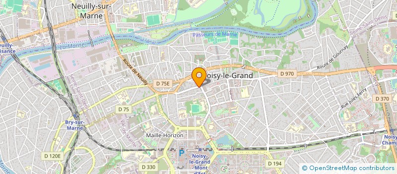 localisation de l'entreprise SYND COPR DU 14 RUE DES BOURDIGNONS 94 S  NOISY-LE-GRAND