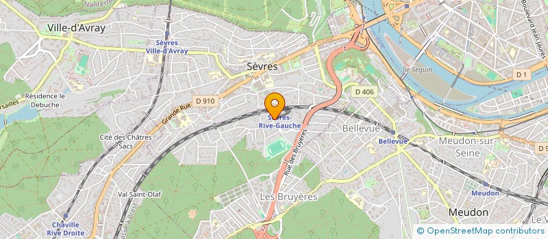 localisation de l'entreprise SYND.COPR. DU 14 RUE ERNEST RENAN RE à SEVRES