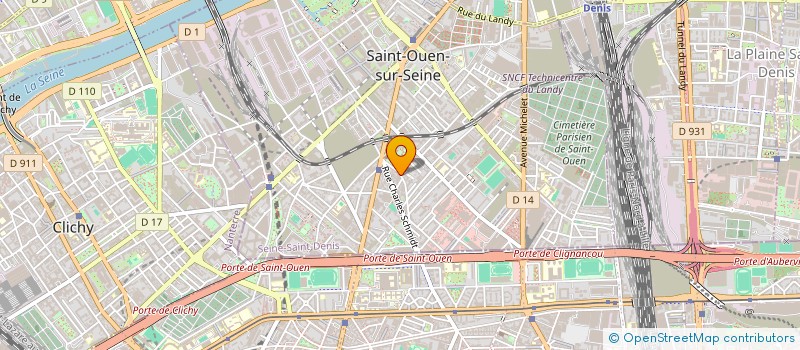 localisation de l'entreprise SYND.COPR. DU 14 RUE KLEBER 93 SAINT OU à SAINT-OUEN-SUR-SEINE