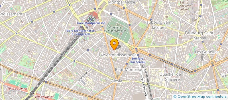 localisation de l'entreprise SYND.COPR. DU 14 RUE LALANDE    75014 PA  PARIS