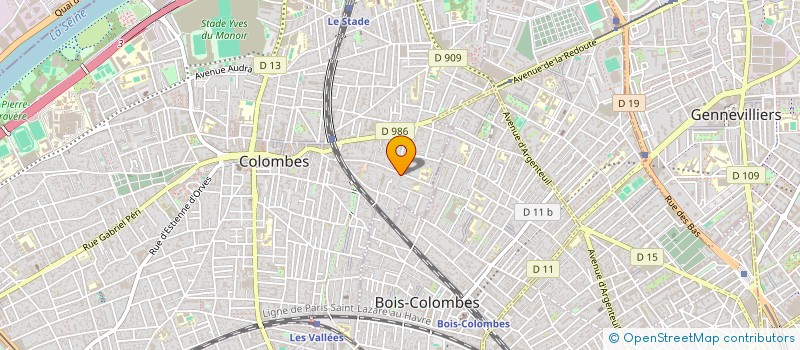 localisation de l'entreprise SYND.COPR. DU 14 RUE PASTEUR 92 ASNIERES à COLOMBES
