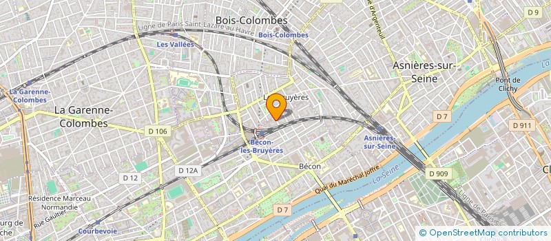 localisation de l'entreprise SYND.COPR. DU 14 RUE RAPHAEL 92 ASNIERES à COURBEVOIE