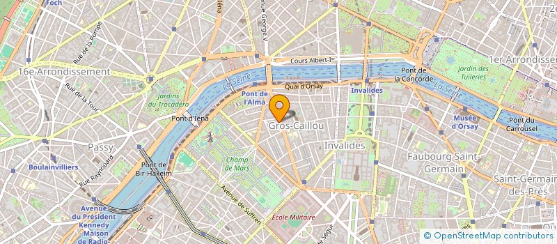 localisation de l'entreprise SYND COPR DU 14 TER AVENUE BOSQUET  PARIS