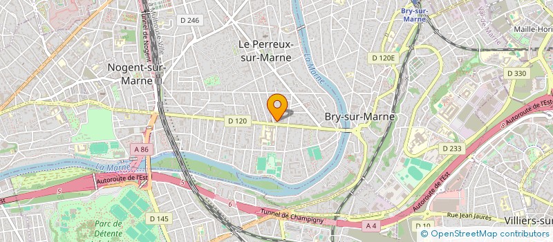 localisation de l'entreprise SYND.COPR. DU 149 AV PIERRE BROSSOLETTE  LE PERREUX-SUR-MARNE