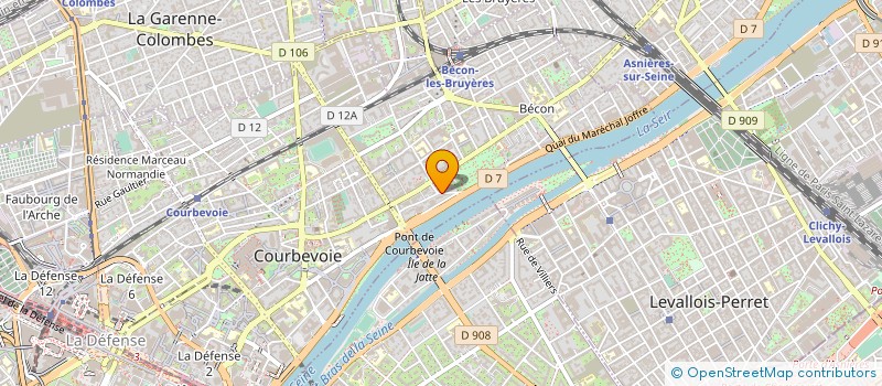 localisation de l'entreprise SYND COPR DU 15 17 RUE CARPEAUX 92 COURB à COURBEVOIE