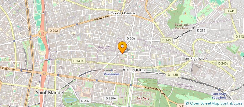 localisation de l'entreprise SYND COPR DU 15-19 RUE DAUMESNIL à VINCENNES