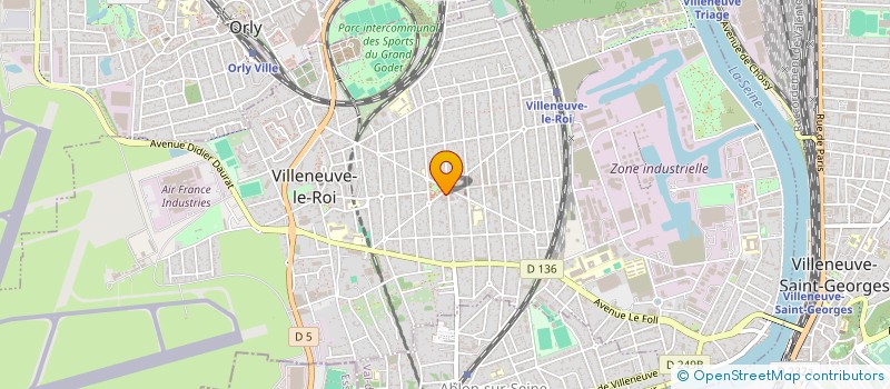 localisation de l'entreprise SYND.COPR. DU 15 A 21 RUE DE LA SABLIERE  VILLENEUVE-LE-ROI