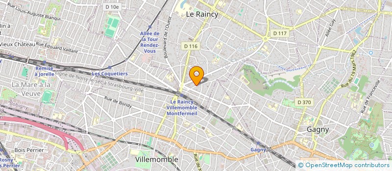 localisation de l'entreprise SYND.COPR. DU 15 ALLEE DE GAGNY 93 LE RA  LE RAINCY