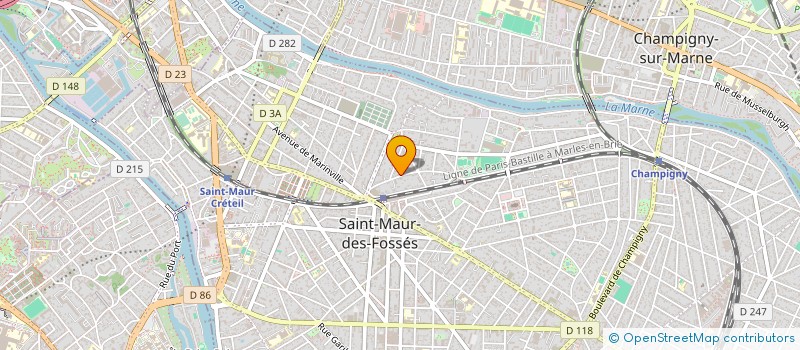 localisation de l'entreprise SYND.COPR. DU 15 AV DE LA TOURELLE 94 ST à SAINT-MAUR-DES-FOSSES