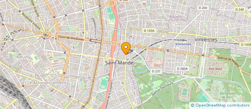 localisation de l'entreprise SYND.COPR. DU 15 AV DU GENERAL  DE GAULL  SAINT-MANDE