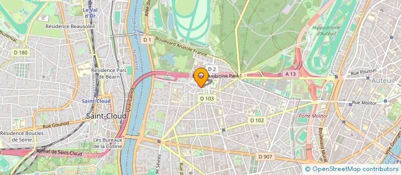 localisation de l'entreprise SYND.COPR. DU 15 RUE BOYET BARRET 7 à BOULOGNE-BILLANCOURT
