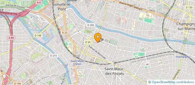 localisation de l'entreprise SYND COPR DU 15 RUE DE L'ERMITAGE à SAINT-MAUR-DES-FOSSES