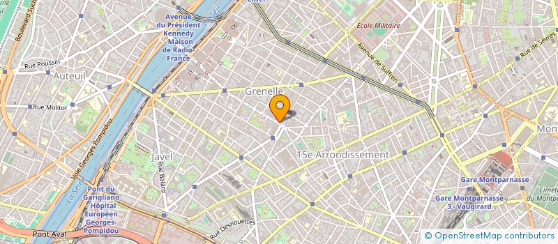 localisation de l'entreprise SYND.COPR. DU 15 RUE DE MONTTESSUY PARIS  PARIS