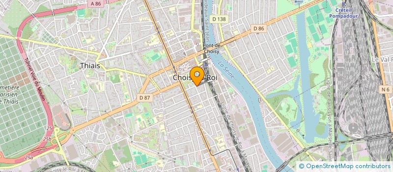 localisation de l'entreprise SYND COPR DU 15 RUE WALDECK ROUSSEAU à CHOISY-LE-ROI