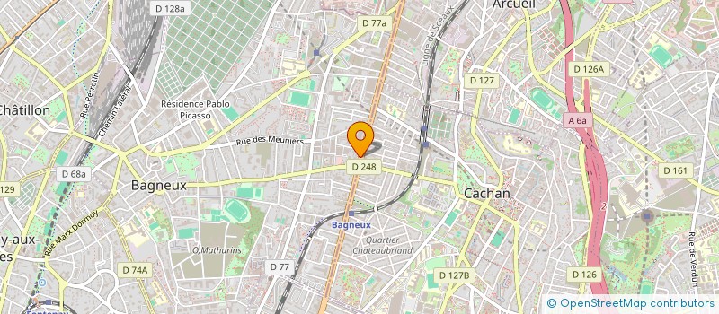 localisation de l'entreprise SYND.COPR. DU 150 AV A BRIAND 92 BAGNEUX à BAGNEUX